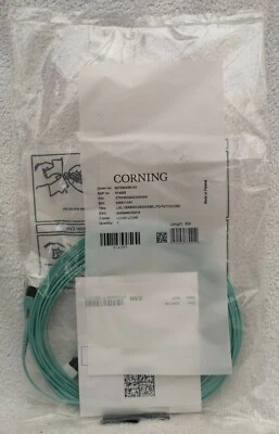 Corning 2F Edge Uniboot MM 50/125 OM4 LC/LC Dupx Reverse Polar E797902QNZ20008M - Image 1 of 4