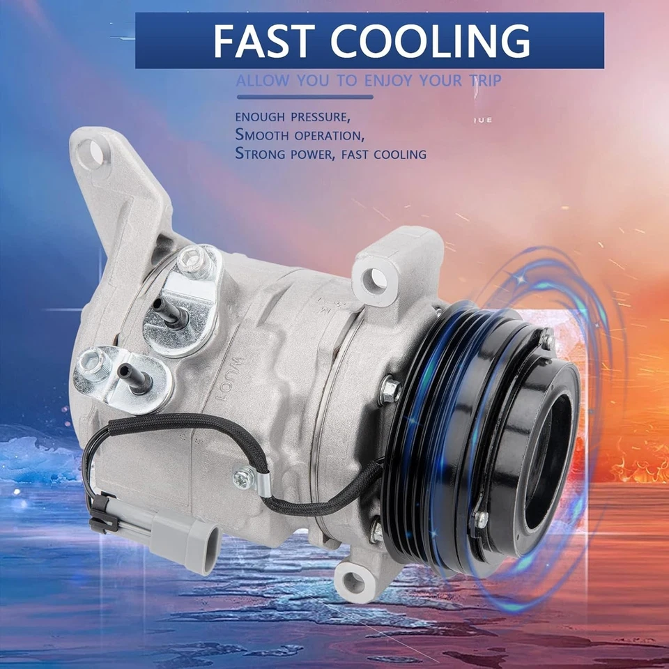 AC Compressor fits for Chevry Avalanche Tahoe Suburban Silverado GMC Sierra Yuko - Image 2 of 4