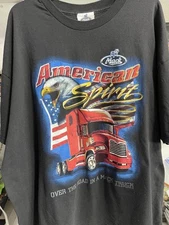 Mack Trucks American Spirit Big Rig Trucker Graphic T-Shirt Licensed Size XXL