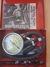 Vintage Snap-on Tools Vacuum Fuel Pump Pressure Gauge With Case Vintage Snap-on Tools Vacuum Fuel Pump Pressure Gauge With Case