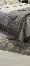 Tribeca Living Luxury Velvet Quilt Queen Size Set Comforter Bedspread Oversized