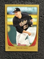 TREVOR CAHILL 2011 Bowman #64 Gold Oakland Athletics (Buy 10 get 10 Free)