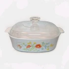 Vintage Corning Ware Wildflower (A-2-B) 2 Quart Casserole Dish with Pyrex Lid
