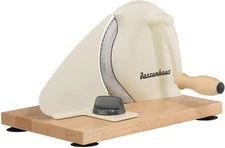 Zassenhaus Manual Bread Slicer Classic Hand Crank 11 3/4" x 8" Cream M072082