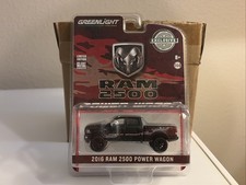 1:64 GREENLIGHT 2016 DODGE RAM 2500 Black POWER WAGON HTF