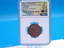 1808 India 10Cash - Madras Presidency - NGC Genuine - Admiral Gardner C663