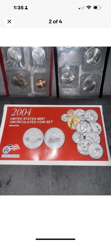 Lot If Coins- 2002 United States Mint proof & 2002 Denver Uncirculated Coin Set - Image 3 of 4