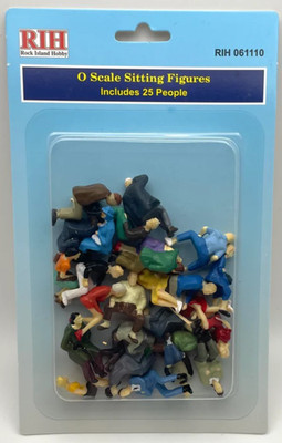 Rock Island Hobby O 061110 Sitting Figures (25-Pack)