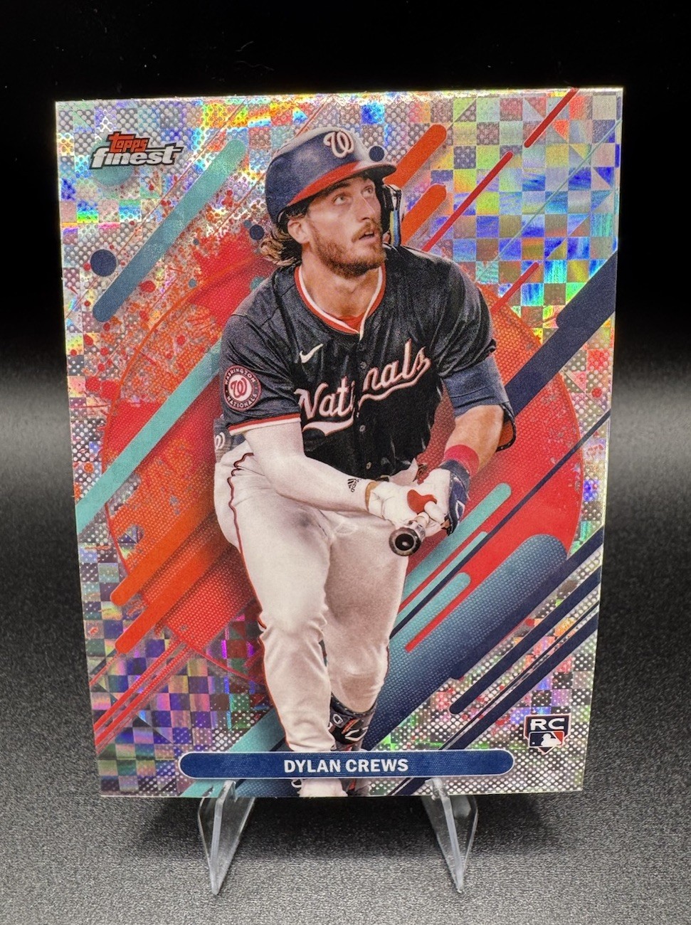 2025 Topps Finest - Dylan Crews Rare Checkerboard Refractor #280 RC