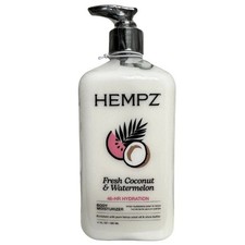 Hempz Fresh Coconut  Watermelon Moisturizer Lotion 17 oz 500mL 48Hr Hydration