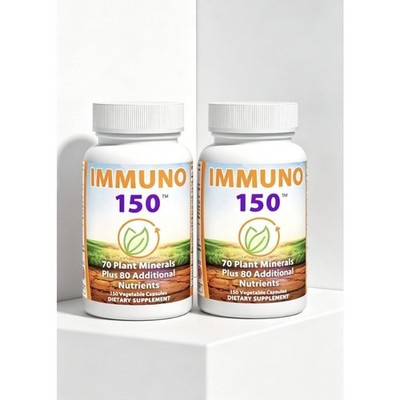 Immuno 150 Caps Multivitamin Mineral Immune Defense Supplement - 2 Pack
