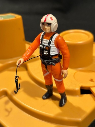 Vintage Star Wars Luke Skywalker X-Wing Pilot 1978 Actionfigur mit Greifhaken