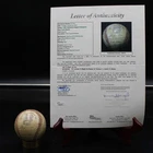 1951 New York Giants Team Signed Baseball NL Champs Rookie Mays +23 JSA AZ145
