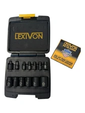 LEXIVON E-TORX Socket Set 13 Piece Star Socket New in Box With Case