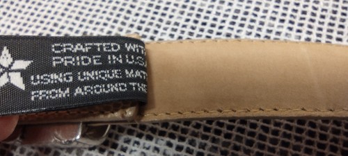 Vintage BRIGHTON Skinny Belt S 26 28 Reptile Leather Beige Color Wide Buckle 90s - Picture 10 of 23