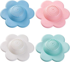 Hair Catcher Silicone Hair Stopper Shower Drain Covers with Suction Cups Suit fo