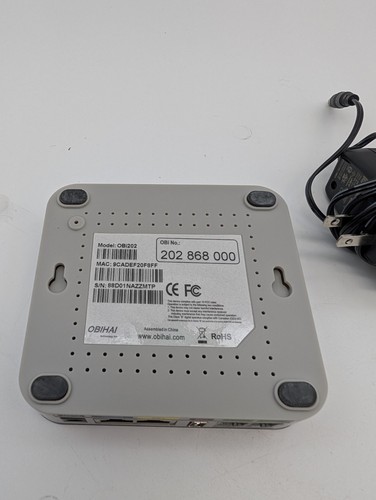 Obihai Obi202 VOIP ATA Adaptateur Téléphone Support Fax avec Adaptateur CA - Photo 3/4