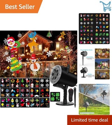 Holiday Projector Light Waterproof LED Outdoor Indoor Decal Christmas Halloween