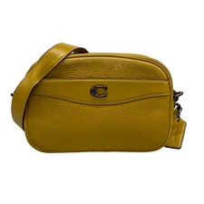 COACH - CC386 Dark yellow Leather Shoulder Bag