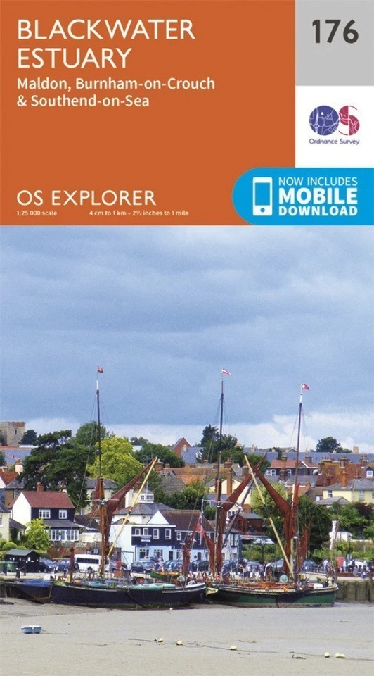 Blackwater Estuary 176 Explorer Map Ordnance Survey With Digital Download