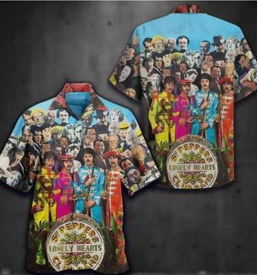 #ad THE BEATLES MUSIC Hawaiian Shirt Beach aloha hawaiian GIFT hawaiian art $23.39