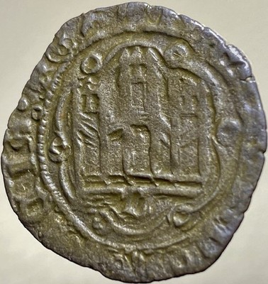 1400 s Medieval Coin 1406-1429 Kingdom Of Castile And Leon King John II Blanca