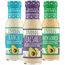 Primal Kitchen Ranch Dressing, Caesar and Green 8 Fl Oz (Pack of 3) 
