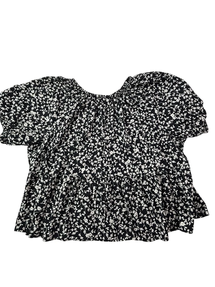 Туника топ с коротким рукавом женская Old Navy большой размер 4X цветочный ключ отверстие сзади - Изображение 4 из 4