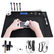 Alfombrilla antiestática que incluye pulsera ESD y cable de conexión a tierra 