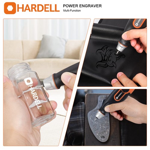 24W Engraving Pen, 5 Speed Engraving Tool with Letter/Number Stencil, Soft Ha... - Picture 6 of 9