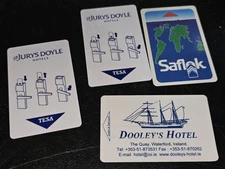 Hotel Key cards Dooley's Hotel Jurys Doyle Saflok