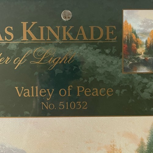 Thomas Kinkade Stamped Cross Stitch Kit “Valley of Peace" 51032 16”x12” - Picture 4 of 7