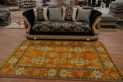 Rust/ Orange Oushak Living Room Area Rug Wool Hand-knotted Oriental Carpet 5x8 - Picture 3 of 15