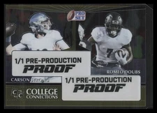 2022 Pro Set #NNO Carson Strong Doubs College Connections Production Proof 1/1