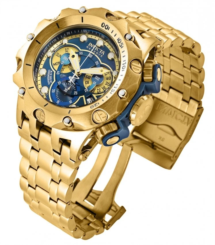 Invicta Venom Reserve 27791 Swiss Gold Quartz raro 51 mm - Immagine 2 di 4