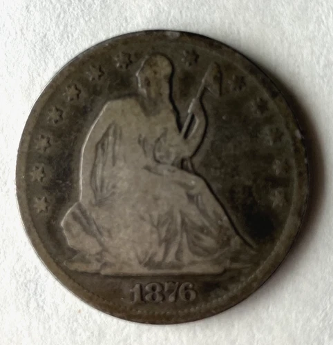 1876 Seated Liberty Half Dollar 50c Silver