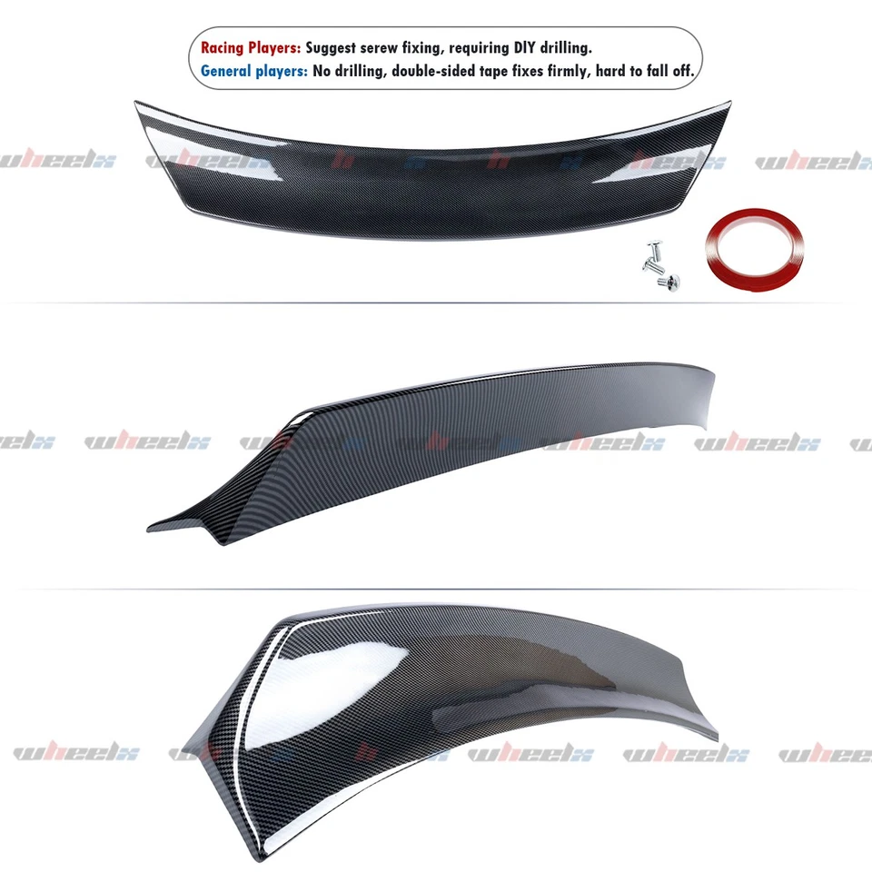 Alerón de maletero HighKick de fibra de carbono para Subaru WRX STI 2015-2021 Foto 4 de 4