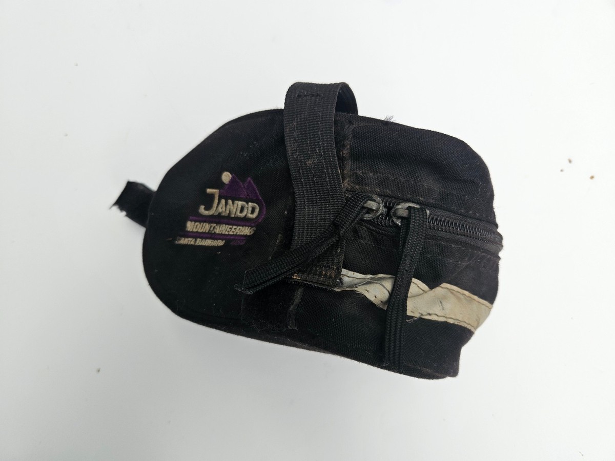 ビンテージ　Jandd Mountaineering バナーフラッグ ハーネス Jandd Mountaineering USA Red Logo Saddle Pack Bike Bag 7