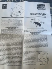 Sherline 3750 Tilting Angle Table Sine Plate for Milling Vise