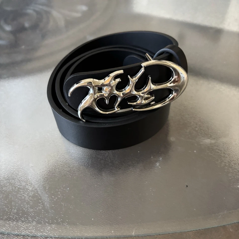 Cool y2k belt with silver gothic belt buckle - Image 3 of 4