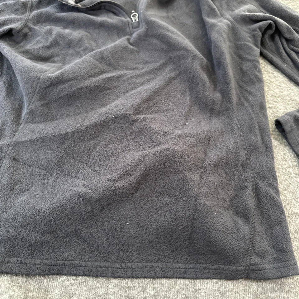 EMS Mujeres Negro Acogedor 1/4 Cremallera Ligero Cuello Simulado Pullover Polar Talla XL Foto 4 de 4