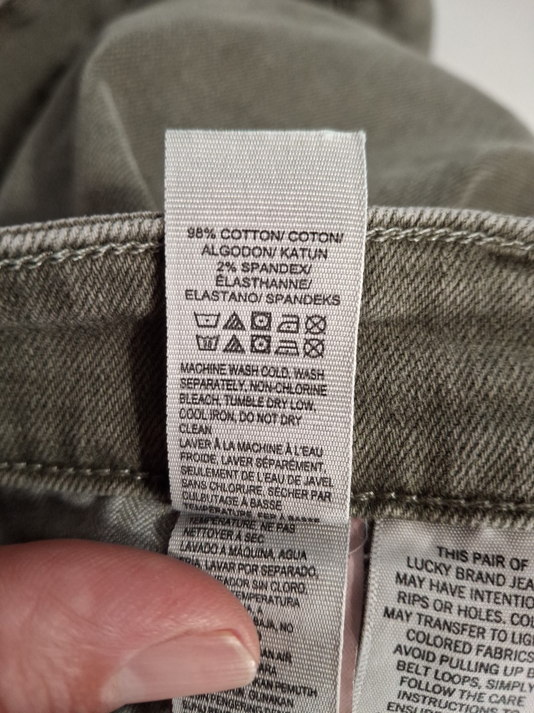 Lucky Brand Womens Brooke Skinny Olive Utility Jeans 8/29 thumbnail 8