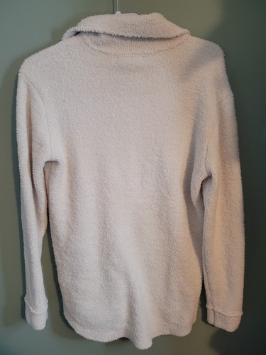 William Rast White Fleece Button Front Shacket Size Small - Picture 7 of 7