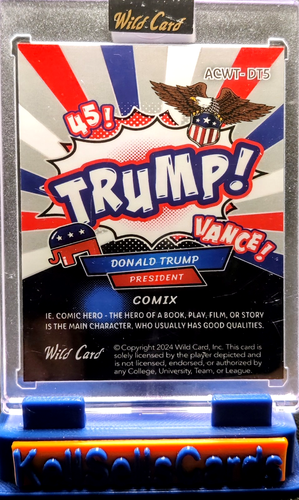 2024 Wild Card Trump Comix Trump!/Vance Laser 6/6 - Picture 2 of 2