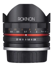 Rokinon 8mm F2.8 Compact Fisheye Lens (Sony E Black)