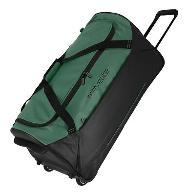 travelite Basics Trolley Travel Bag Reisetasche Sporttasche Green grün schwarz
