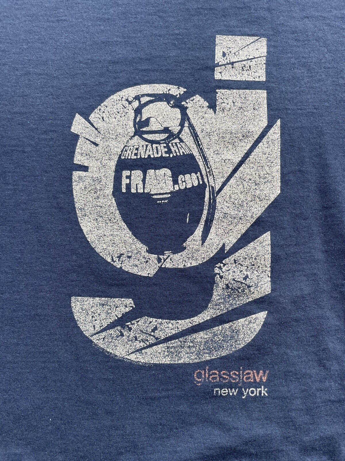 Vintage 2002 Jerzees GLASSJAW T Shirt Grenade Black G… Gem