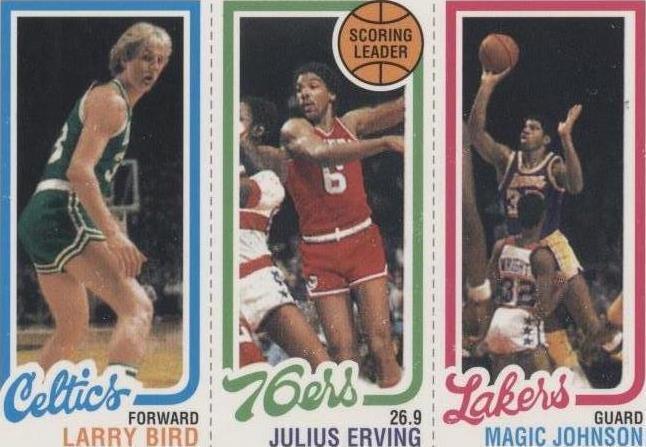 1996 Topps Stars - Larry Bird/Magic Johnson/Julius Erving #22 for
