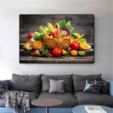 Kitchen Fruit and Vegetable Canvas Painting Poster Living Room Home Decor