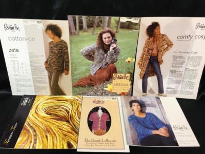 LOT D: 6 COLINETTE YARNS Hand Knit Pattern Books, Knitting